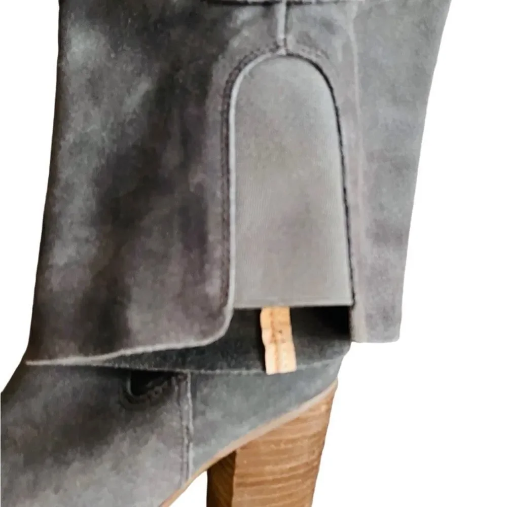 Kelsi Dagger Logan Graphite Suede Over The Knee Boot size 7.
